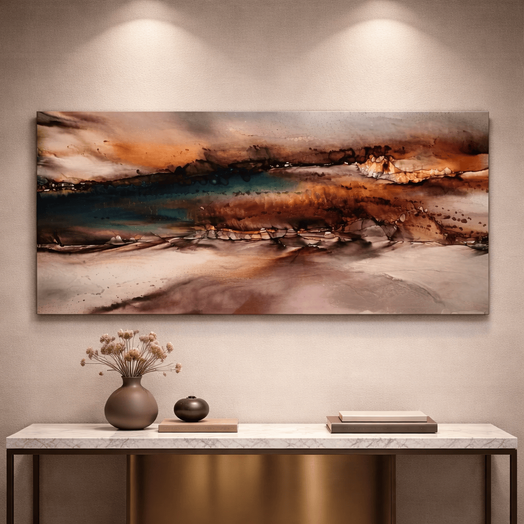 Earthen Tides - Metal Wall Art 24"x48"
