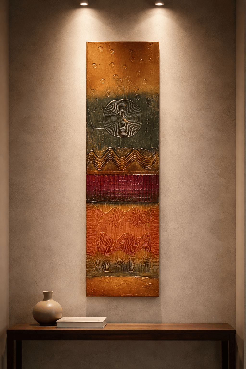 Autumn Tapestry - Hand-Painted Wall Art 12"x48"