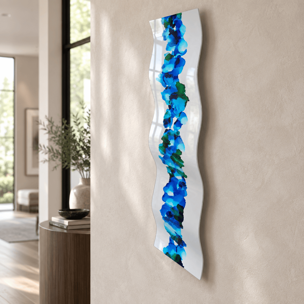 Oceanic Flow - Metal Wall Art 10"x46"