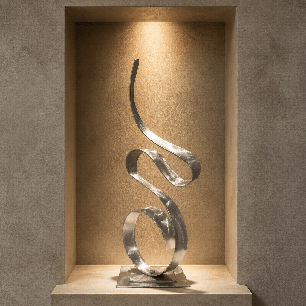 (The Unraveling) - Metal Sculpture 29"x8"