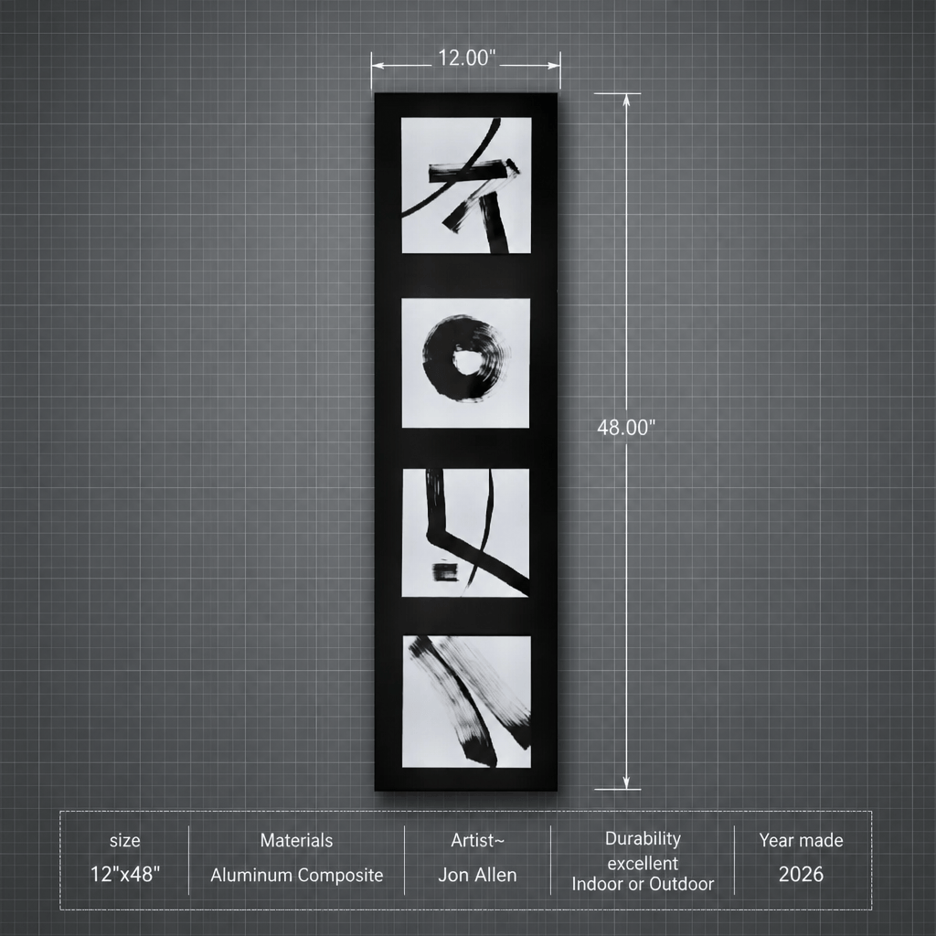 (The Cipher) - Metal Wall Art 12"x48"