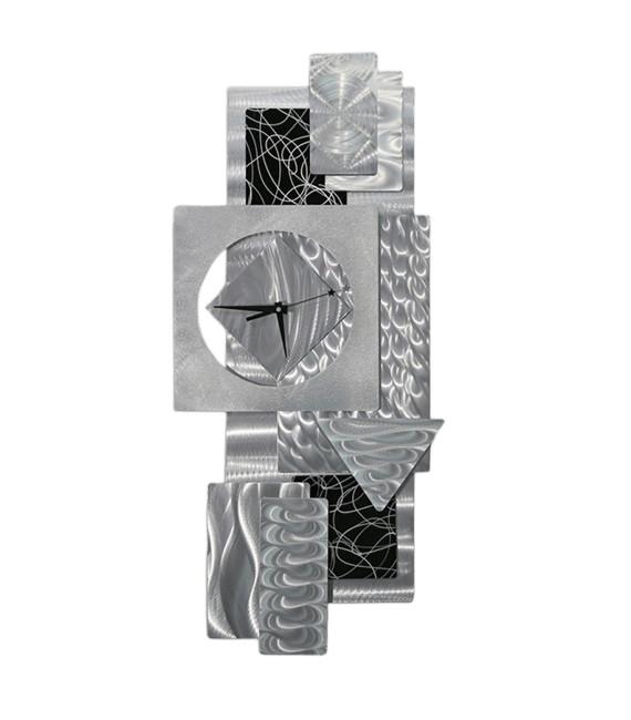 Silent Geometry - Metal Wall Clock 12 Silent Geometry - Metal Wall Clock 12