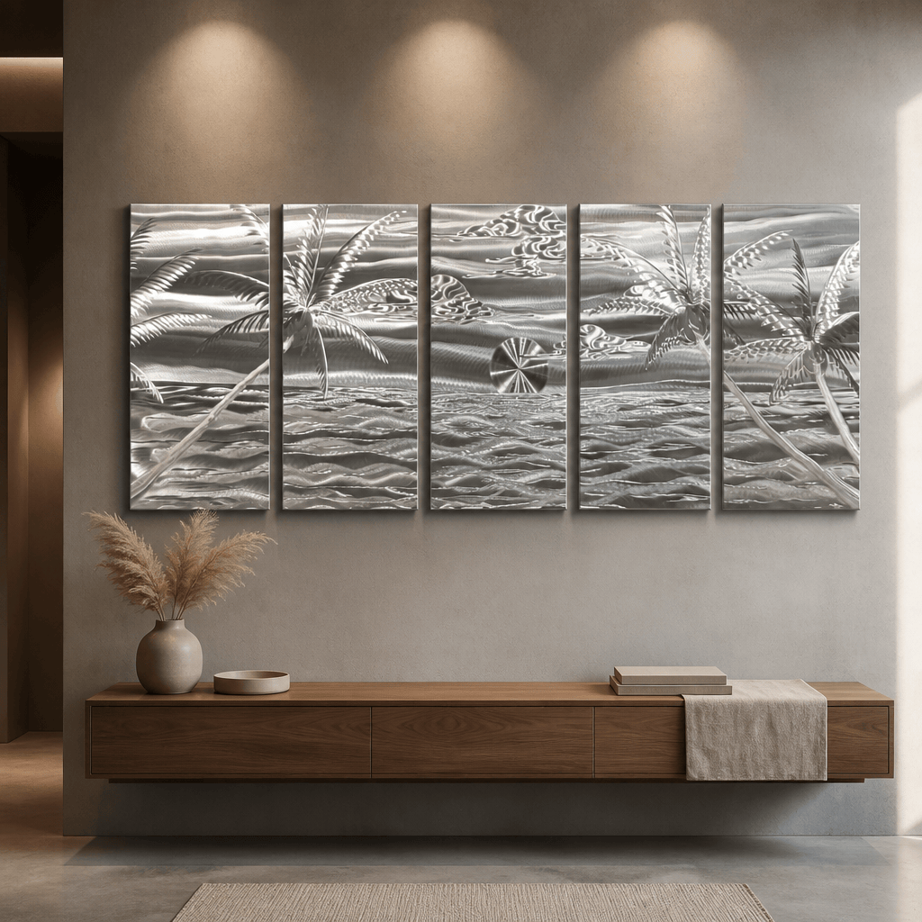 Ripple Zen - Metal Wall Art 64"x24"