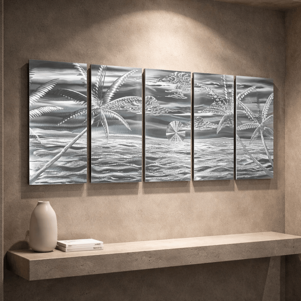 Island Tranquility - Metal Wall Art 24"x64"