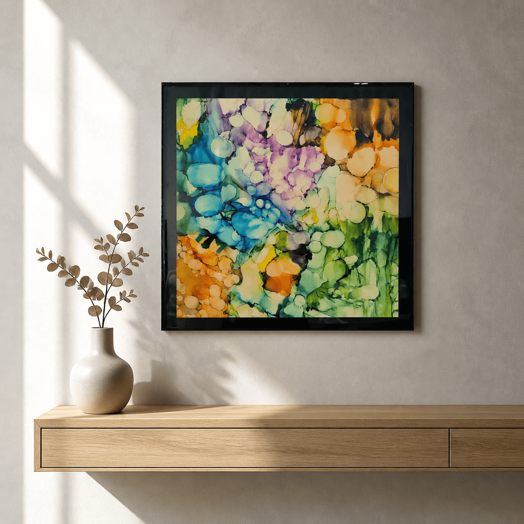 (Liquid Garden) - Metal Wall Art 18"x18