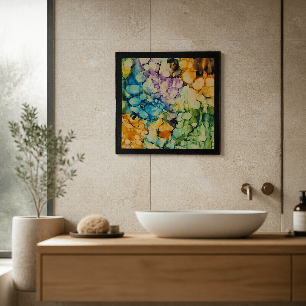 (Liquid Garden) - Metal Wall Art 18"x18