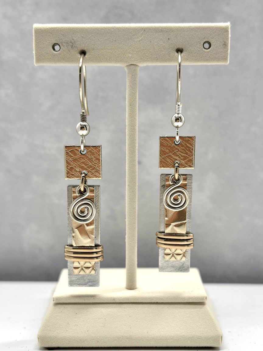 Ancient Totem Earrings 1.75"