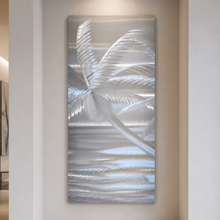 Palm Drift - Metal Wall Art 9"x24"