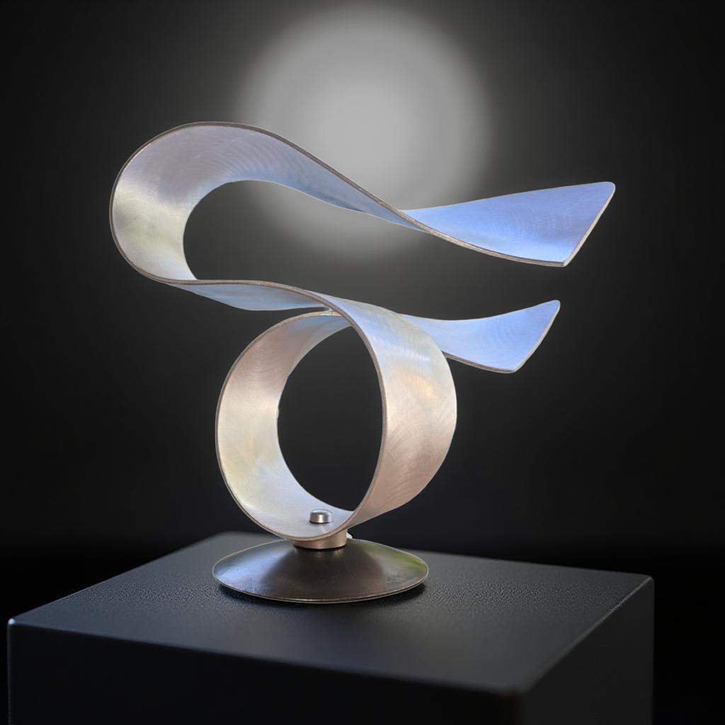 Flowing Harmony - Freestanding Metal Sculpture 12"H