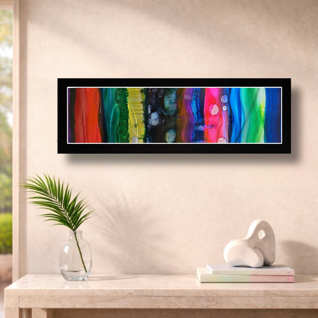 Radiant Currents - Metal Wall Art 9"x27"