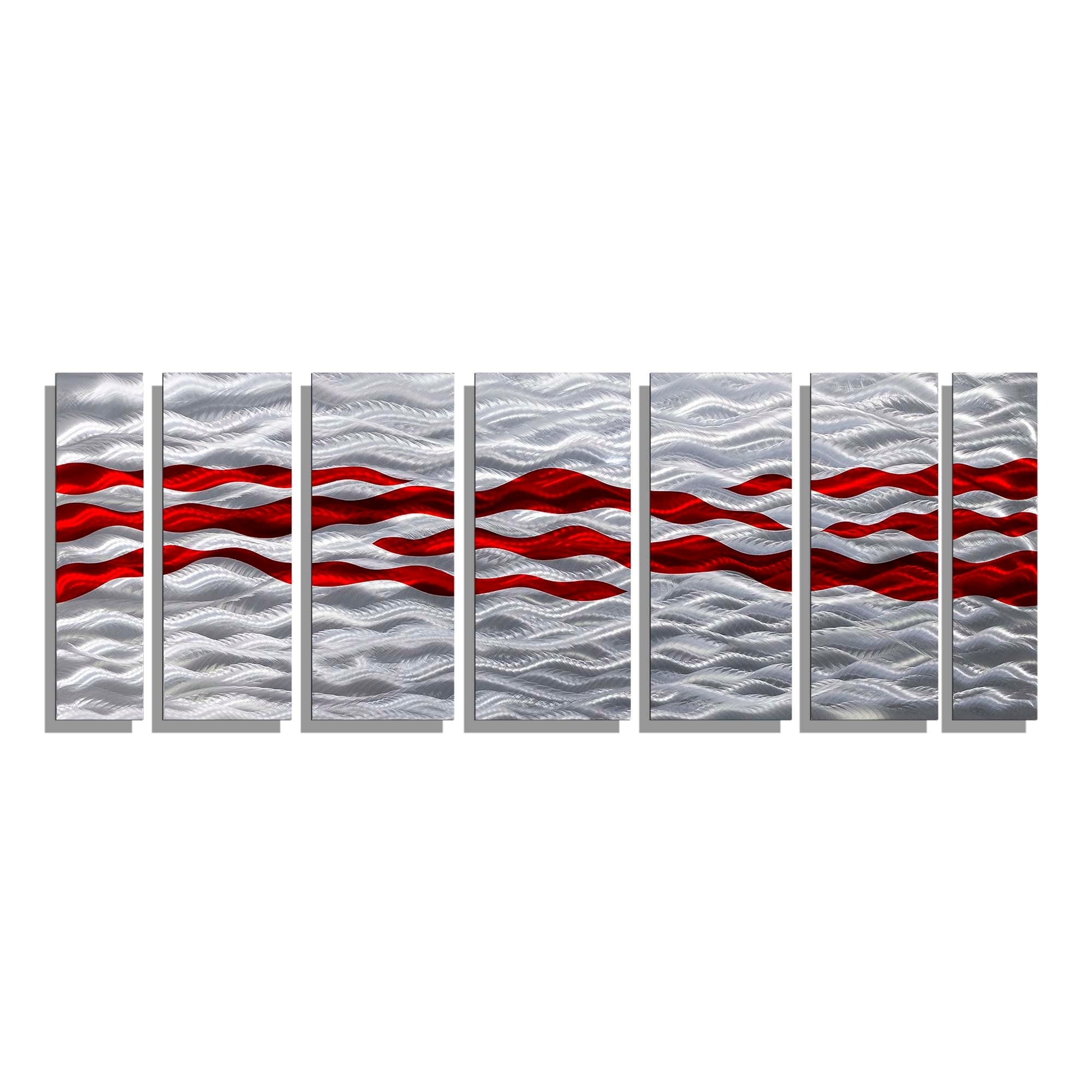 Bold Momentum - Multi-Panel Metal Wall Art 68"x24"
