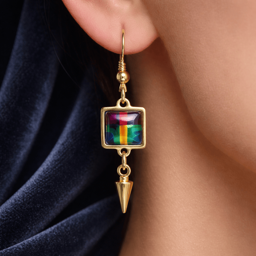 Twilight Essence Dangle Earrings 1"