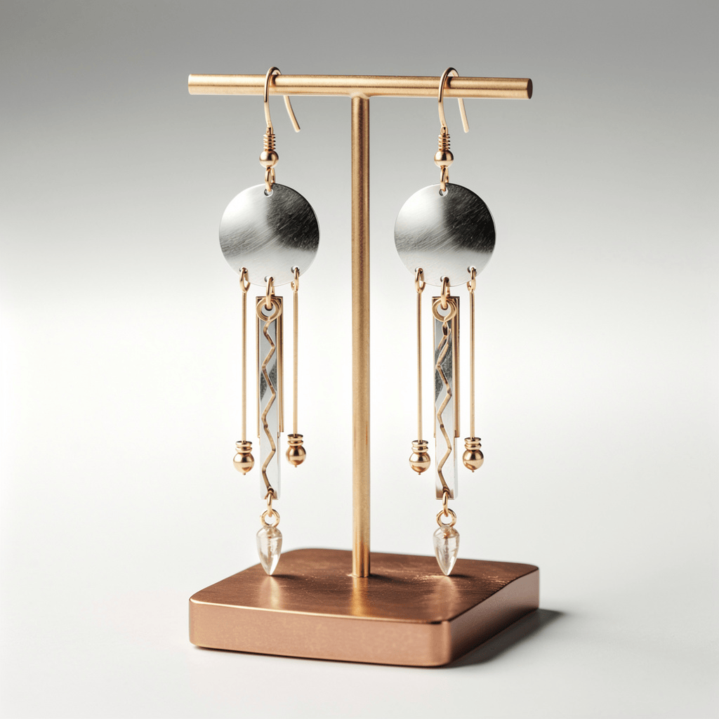 Moonlight Kinetic Earrings 3"