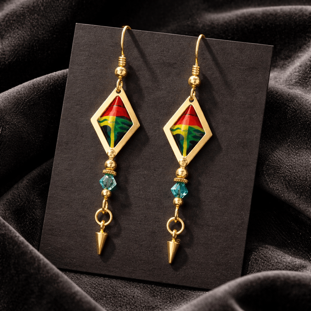 Kaleidoscope Cascade Earrings 2"