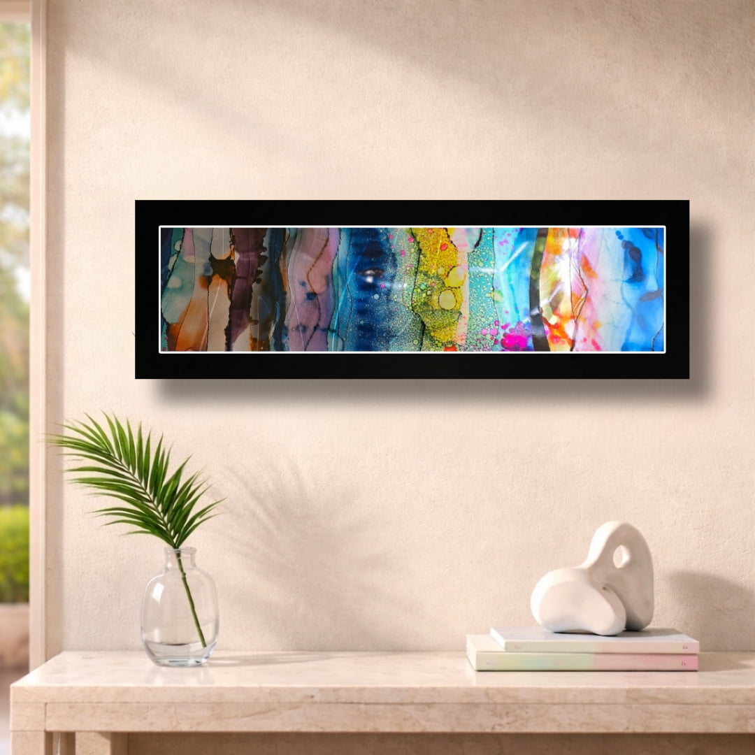Layered Horizons - Metal Wall Art 9"x27"