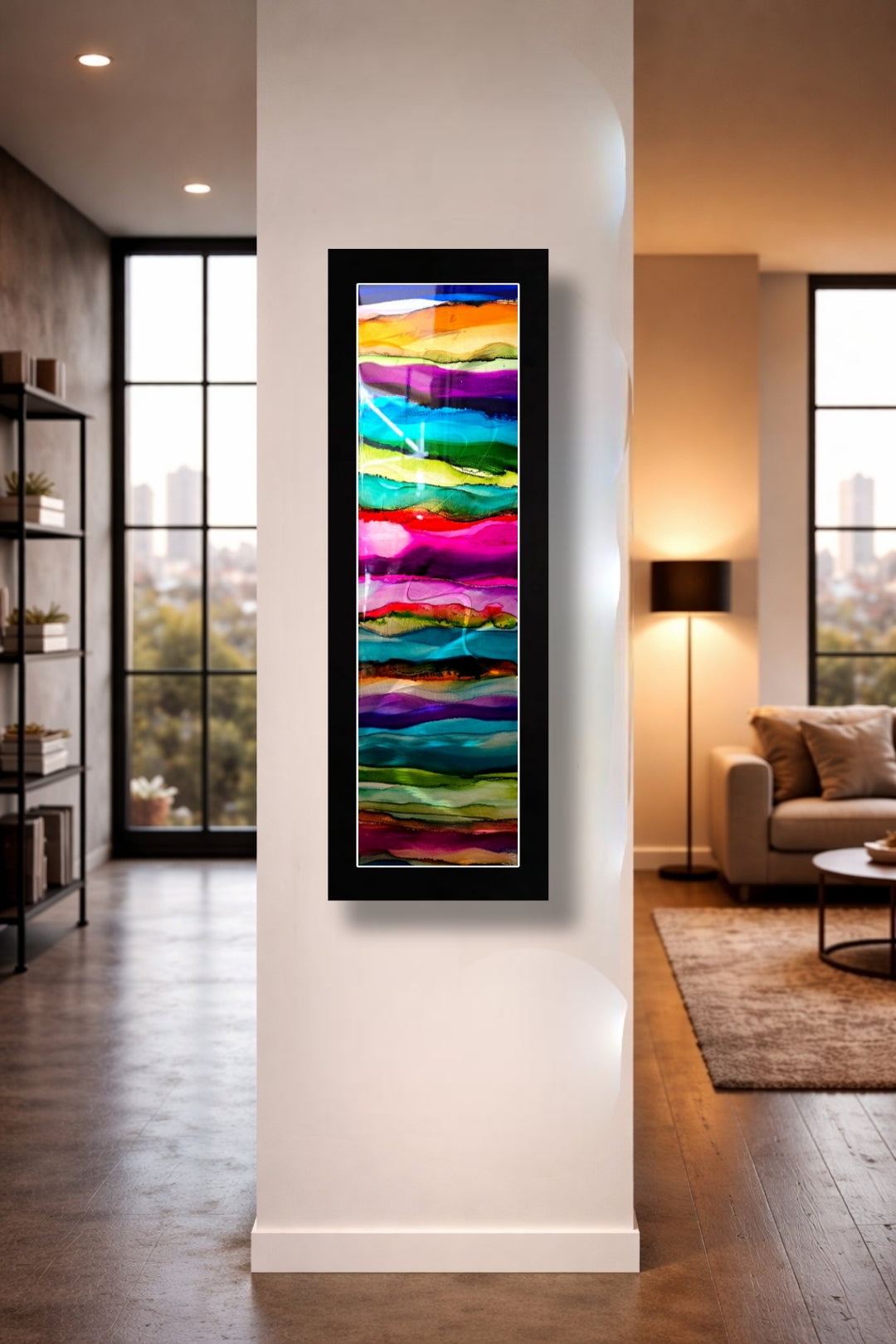 Infinite Spectrum - Metal Wall Art 9"x27"