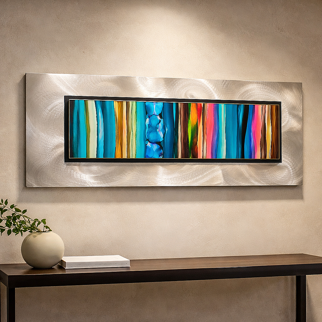 Aquatic Dreams - Metal Wall Art 12"x32"