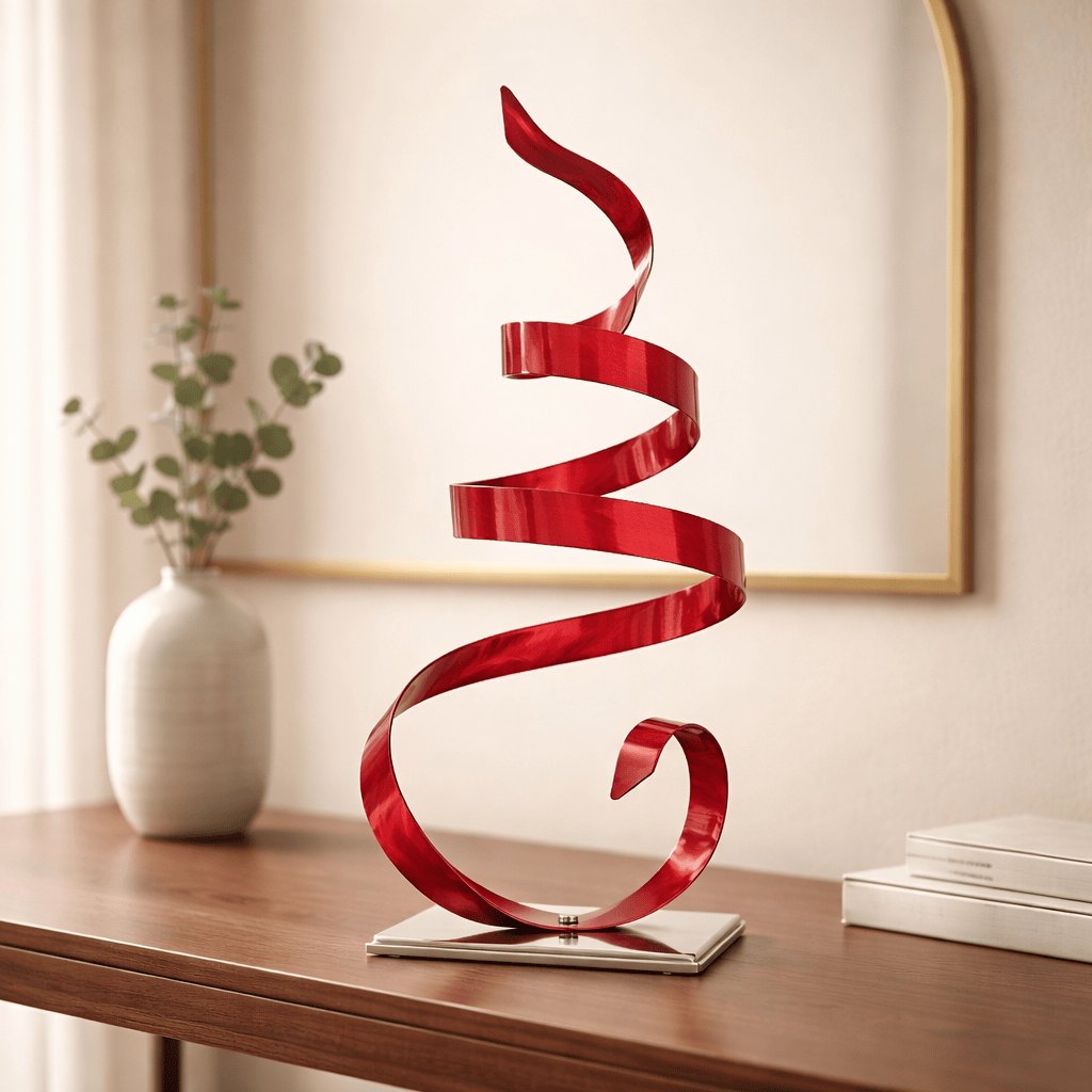 Scarlet Ascent -  Metal Sculpture 18"x10"
