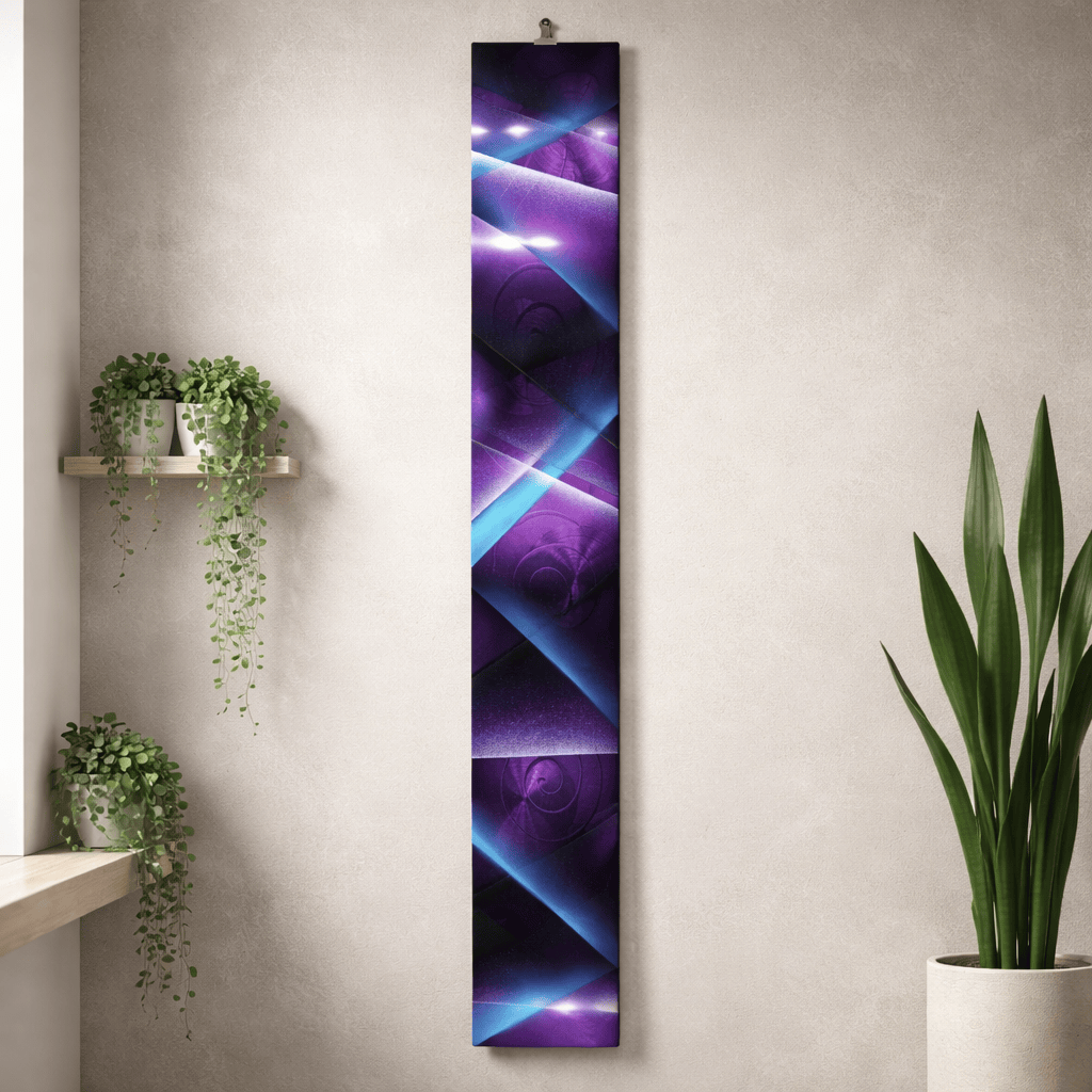 Violet Prism - Metal Wall Art 6"x46"   (wav 262)