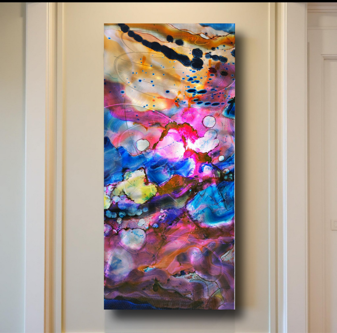 Luminous Awakening - Metal Wall Art 16"x36"
