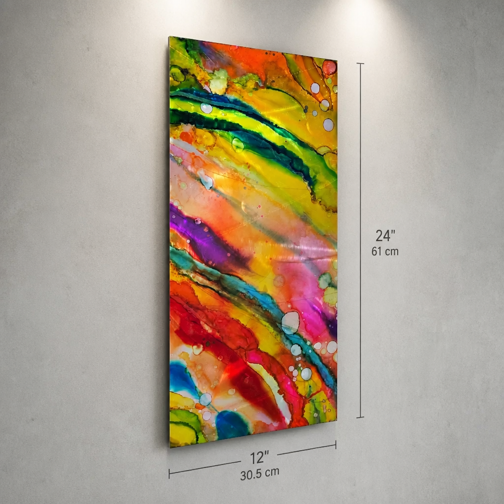 Prism Torrent - Metal Wall Art 12"x24"