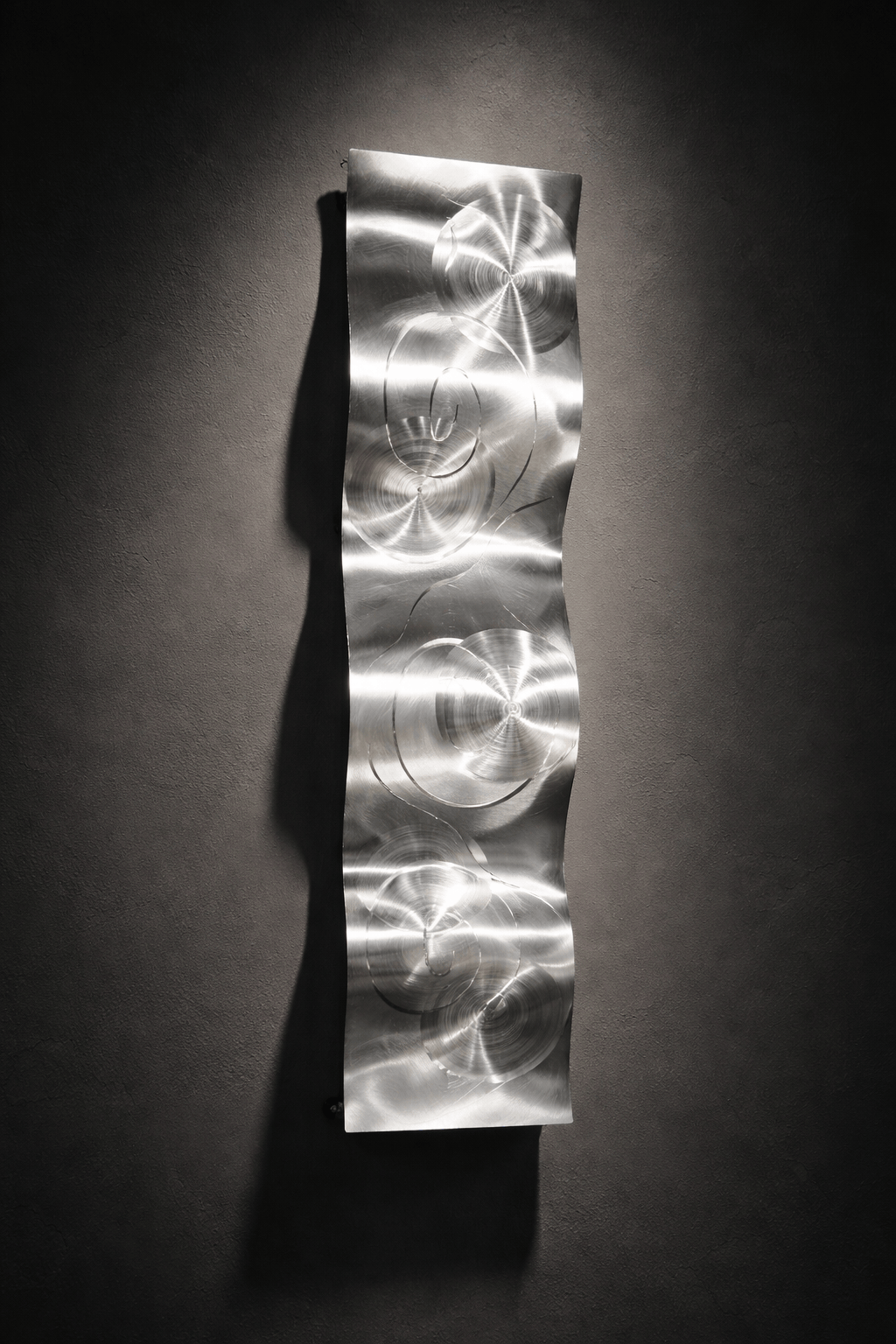 Lunar Waves - Metal Wall Art 10"x46"