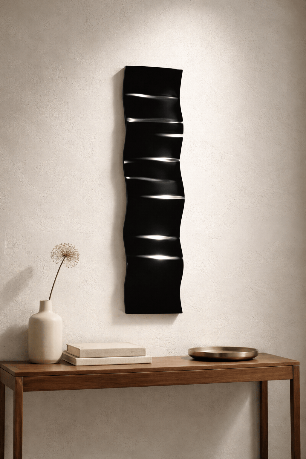 Midnight Rhythm - Metal Wave Art 10"x46"