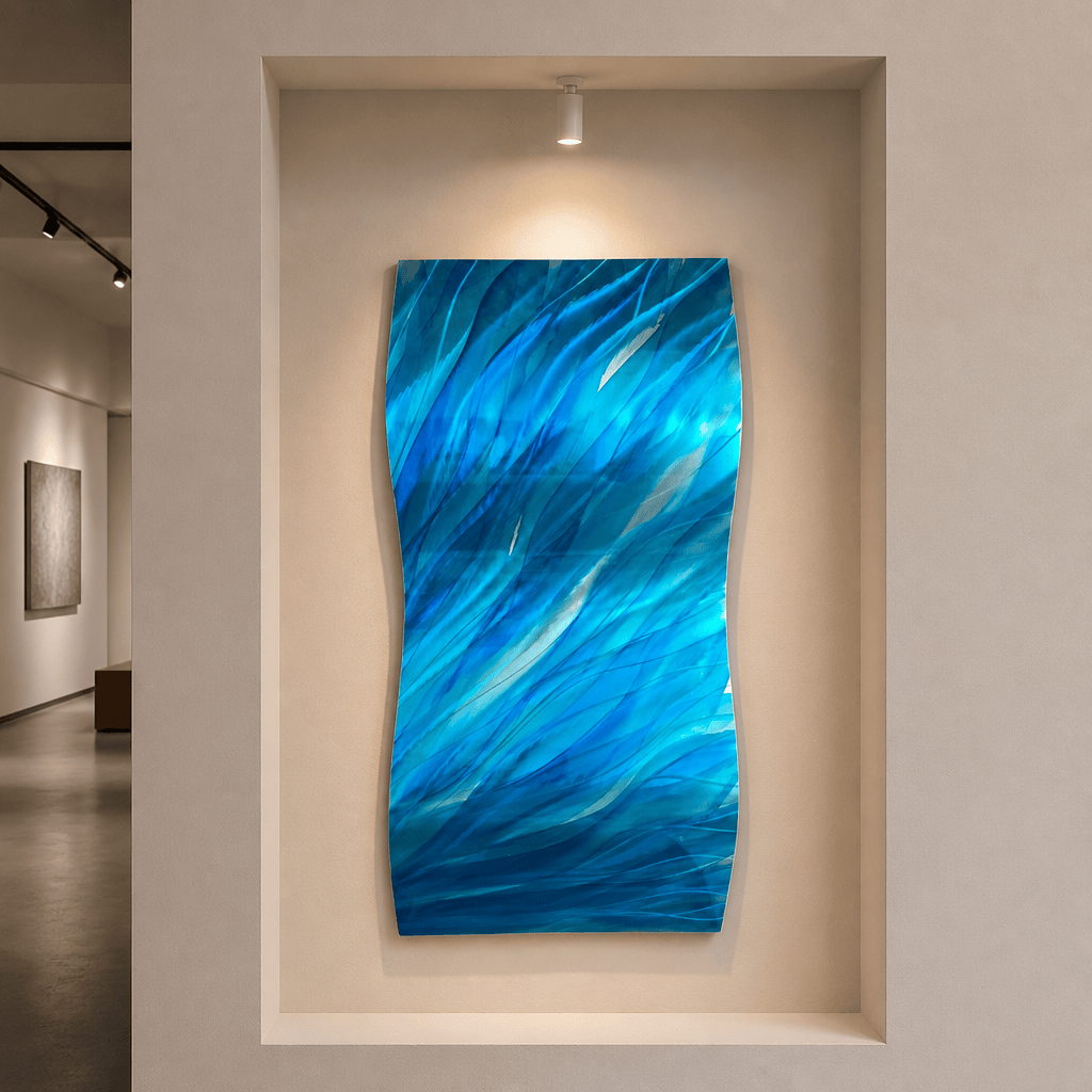 Luminous Current - Metal Wall Art 12"x23"