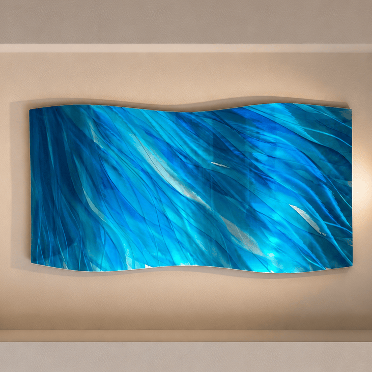 Luminous Current - Metal Wall Art 12"x23"