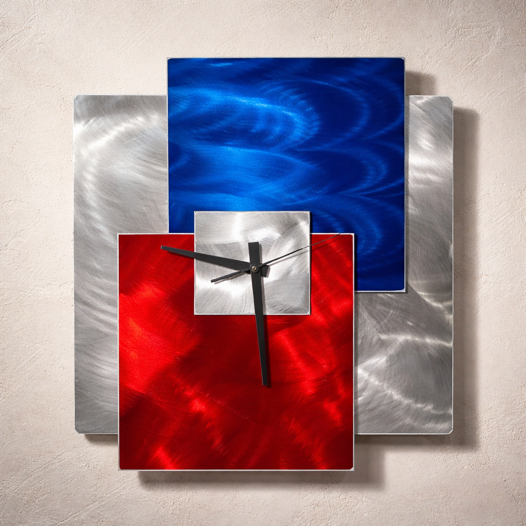 Liberty Spirit - Metal Wall Clock 10"x12"