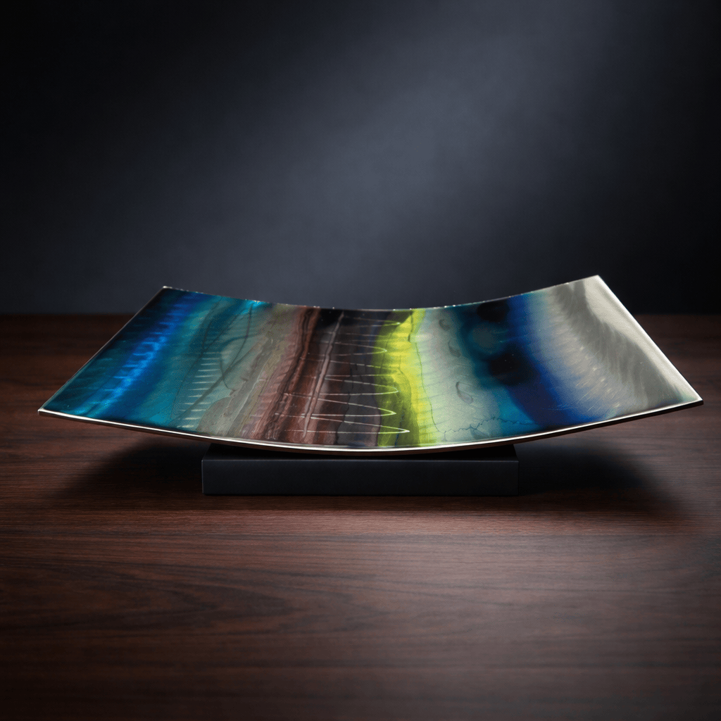 Mystic Waters - Metal Decorative Tray 6"x12"