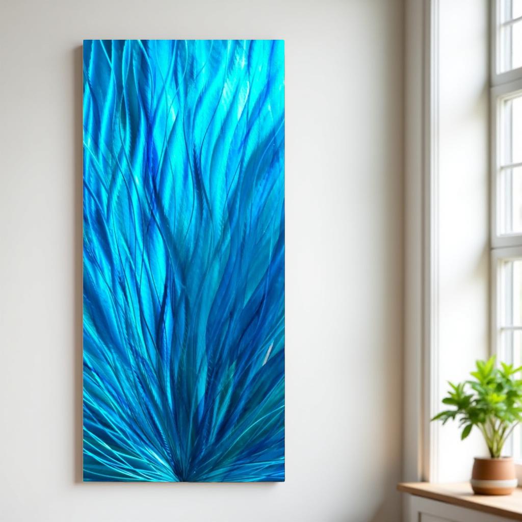 Ocean Whisper - Metal Wall Art 12"x24"
