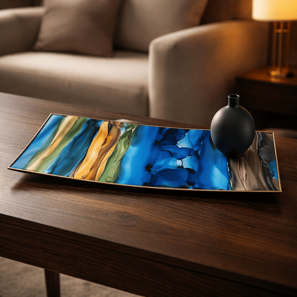 Coastal Drift - Metal Decorative Tray 6"x12"