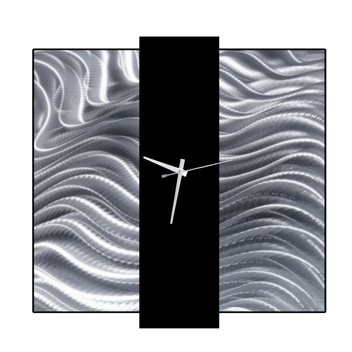 Midnight Current - Metal Wall Clock 24"x24"