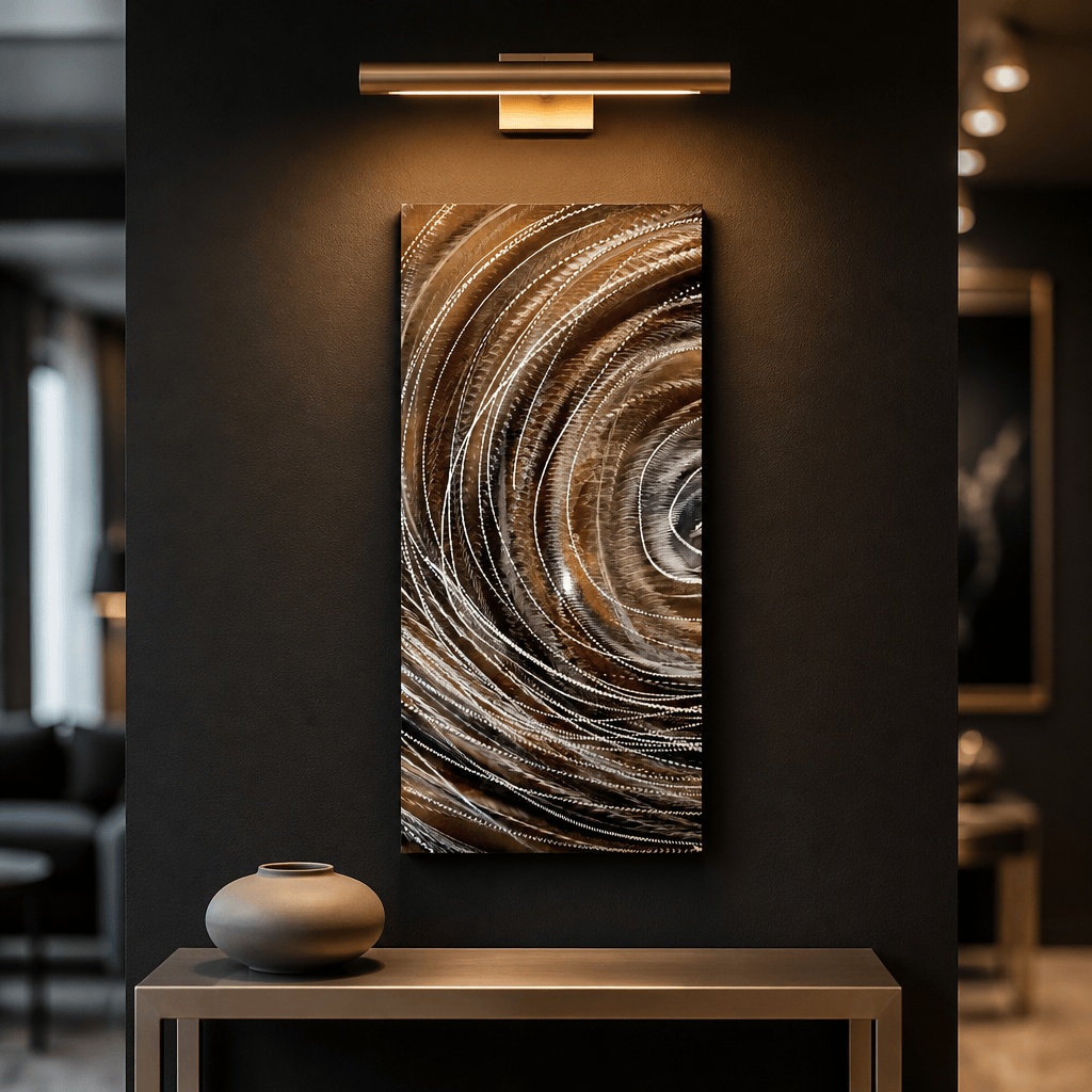 The Spiral Within - Metal Wall Art 12"x24"