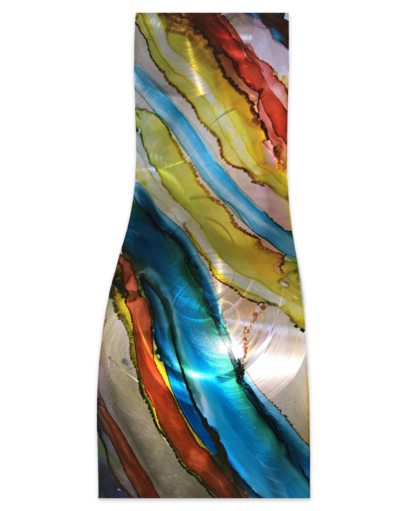 Carnival Wave - Metal Wave Wall Art 10"x46"
