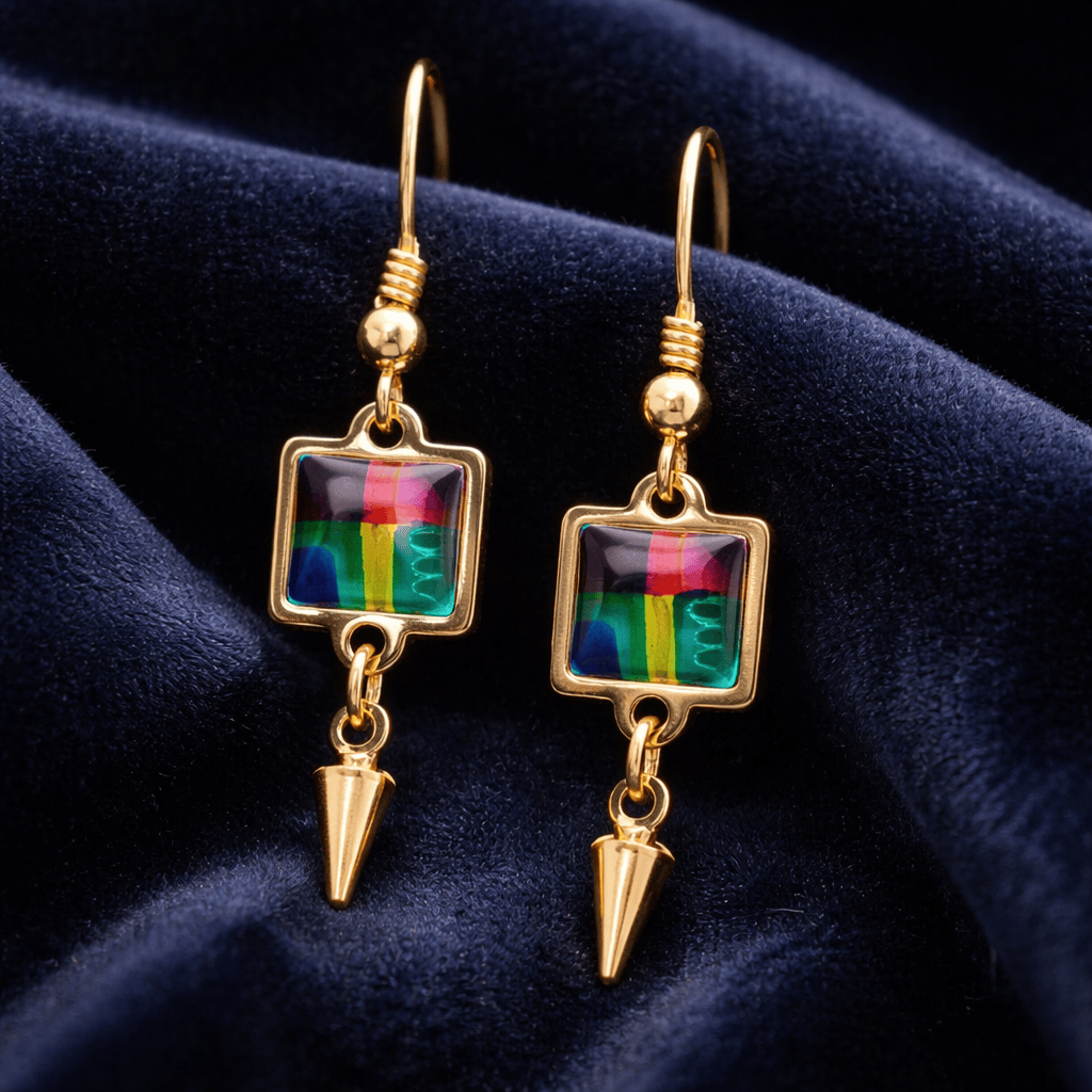 Twilight Essence Dangle Earrings 1"