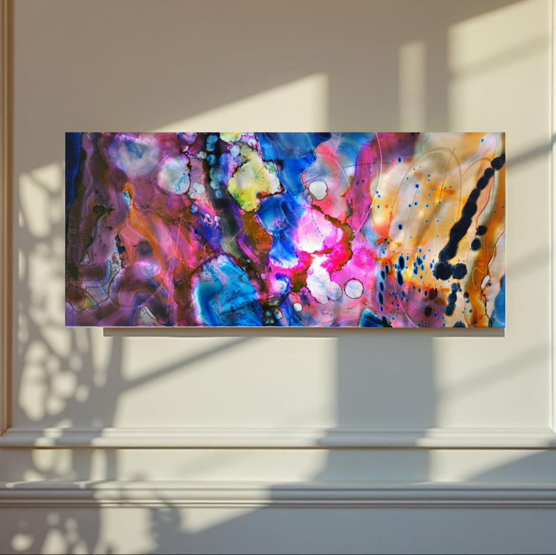 Luminous Awakening - Metal Wall Art 16"x36"