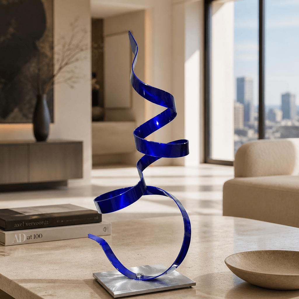 The Current - Metal Sculpture 8"x19"