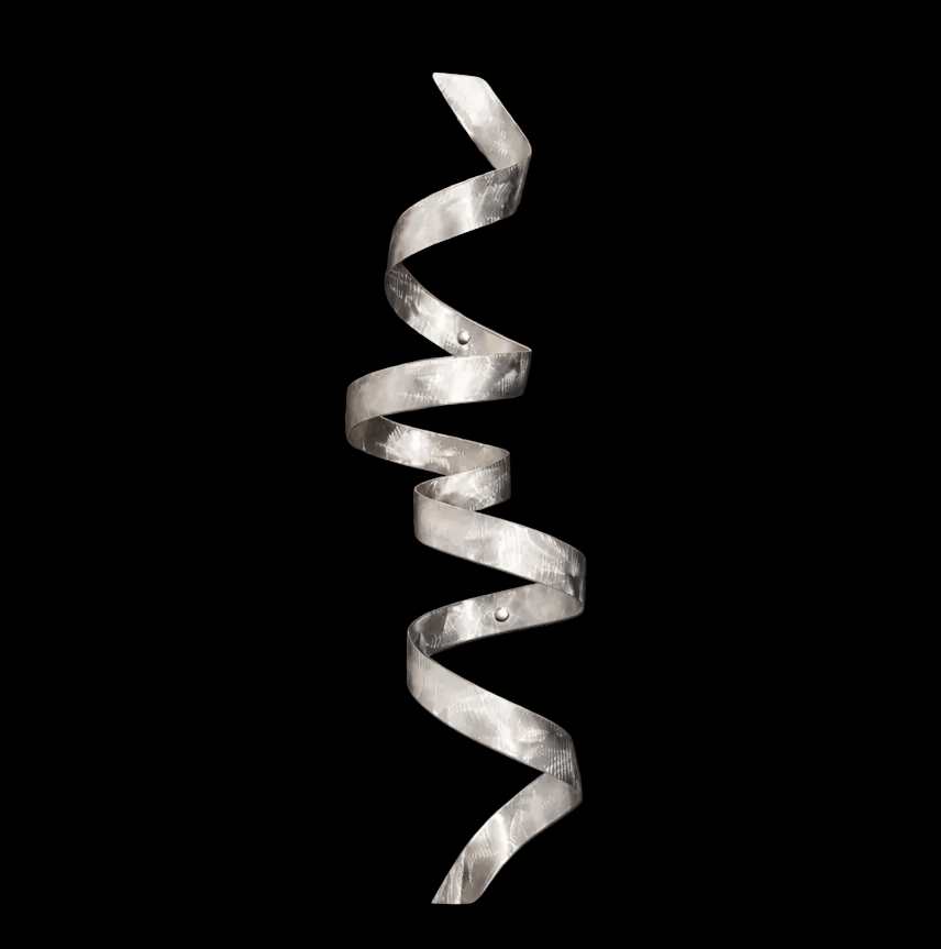 (The Helix) - Metal Wall Art 44"x10"
