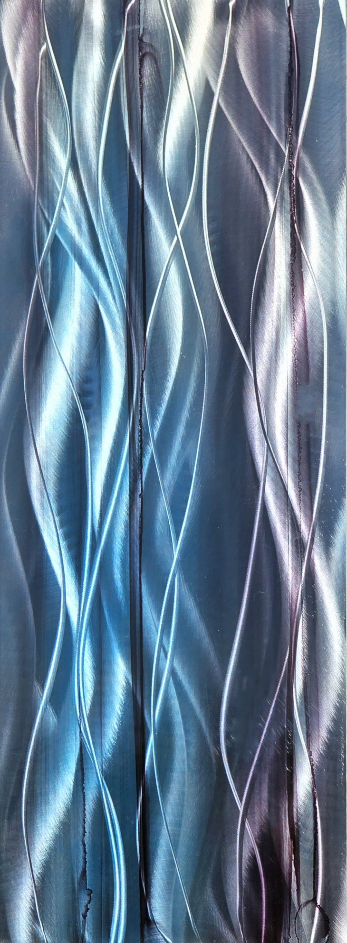 Frosted Elegance - Metal Wall Art 9"x24"