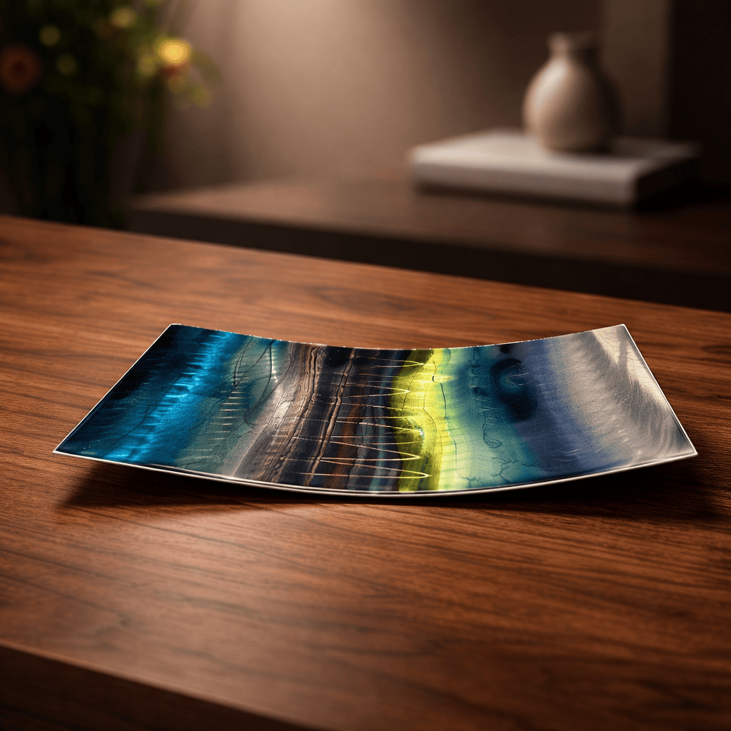 Mystic Waters - Metal Decorative Tray 6"x12"