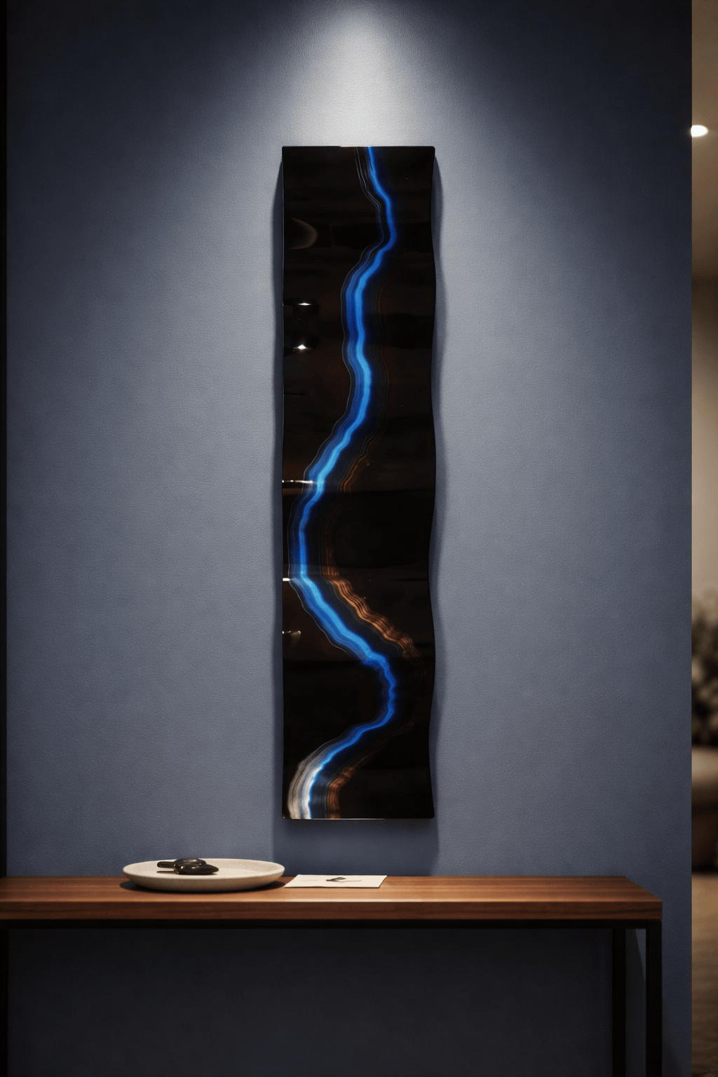 Celestial River - Metal Wave Art 10"x46"