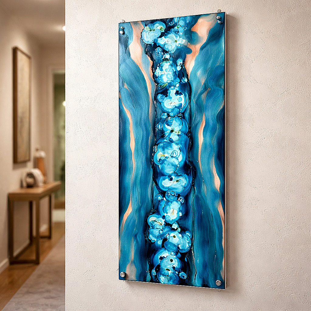Deep Surge - Metal Wall Art 40"x16"   (gem p38)