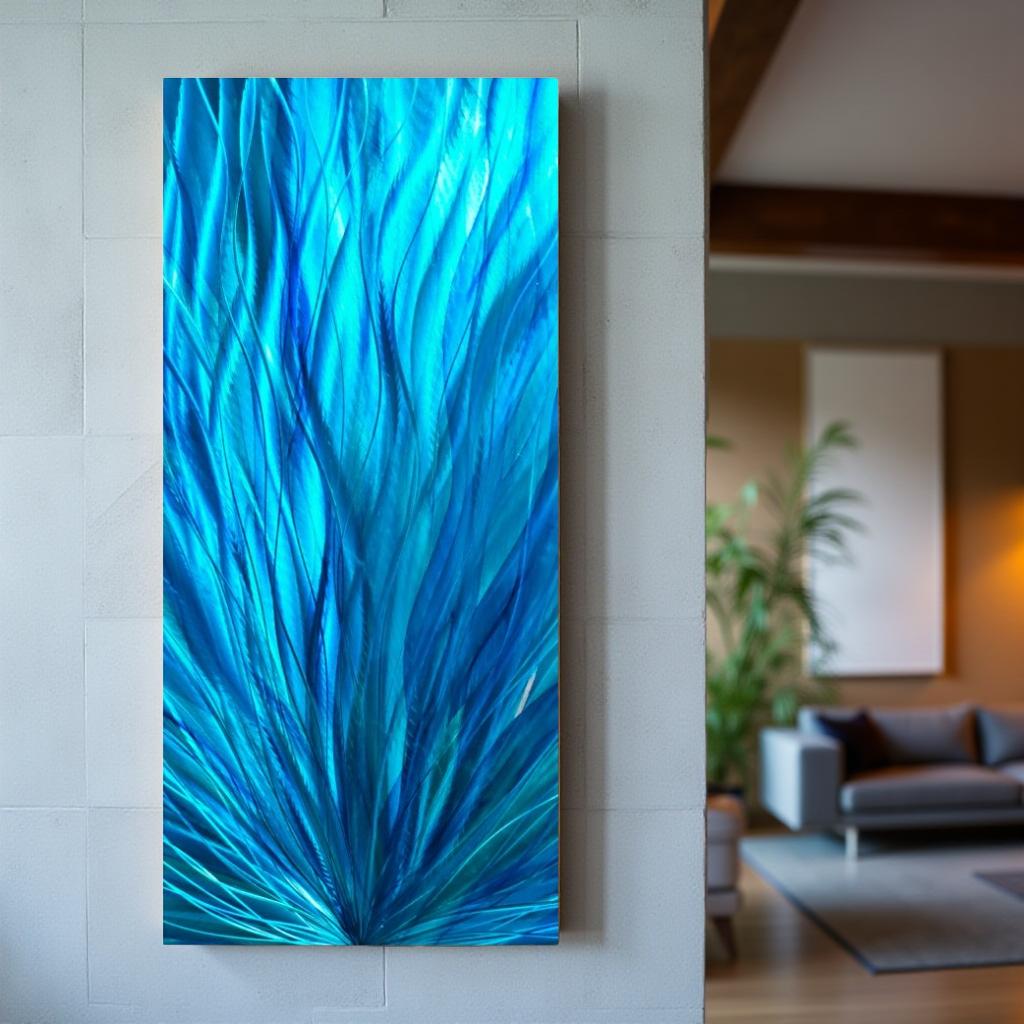 Ocean Whisper - Metal Wall Art 12"x24"