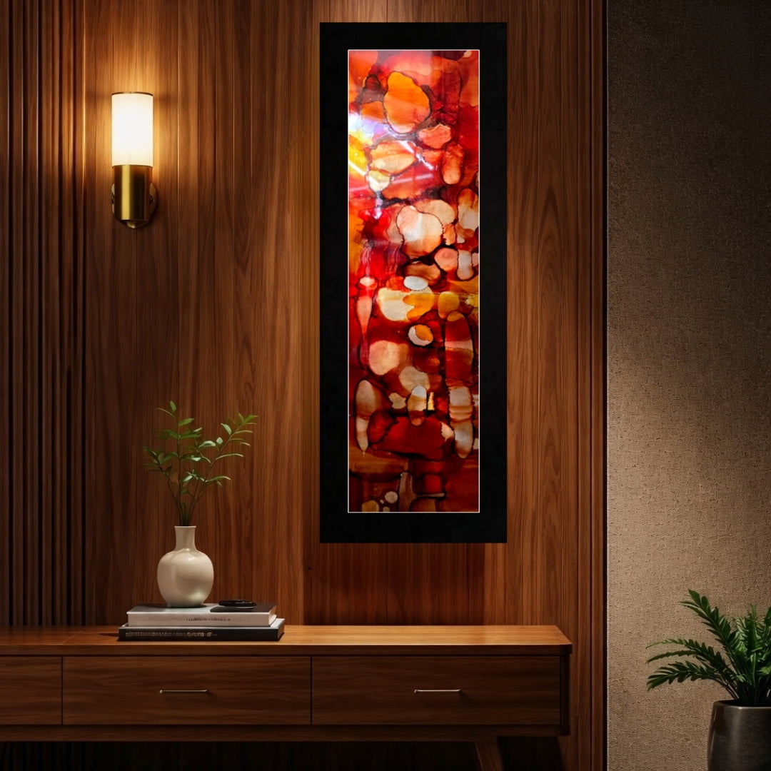 Garnet Fire - Metal Wall Art 9"x27"
