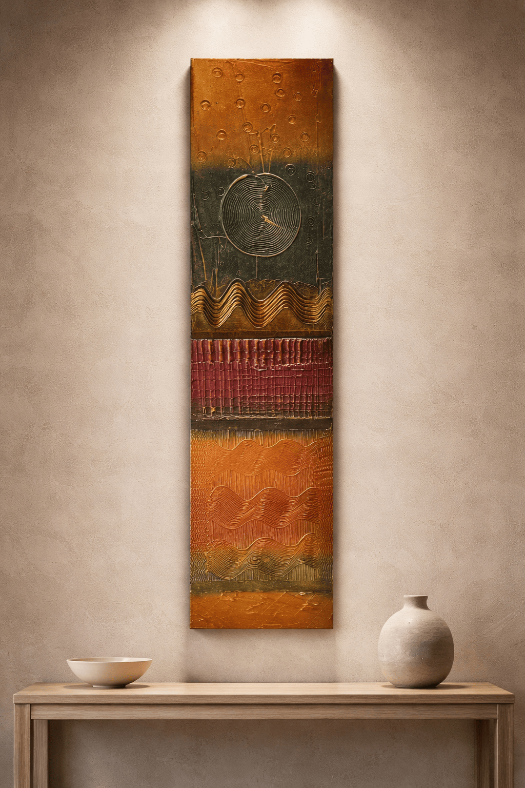 Autumn Tapestry - Hand-Painted Wall Art 12"x48"