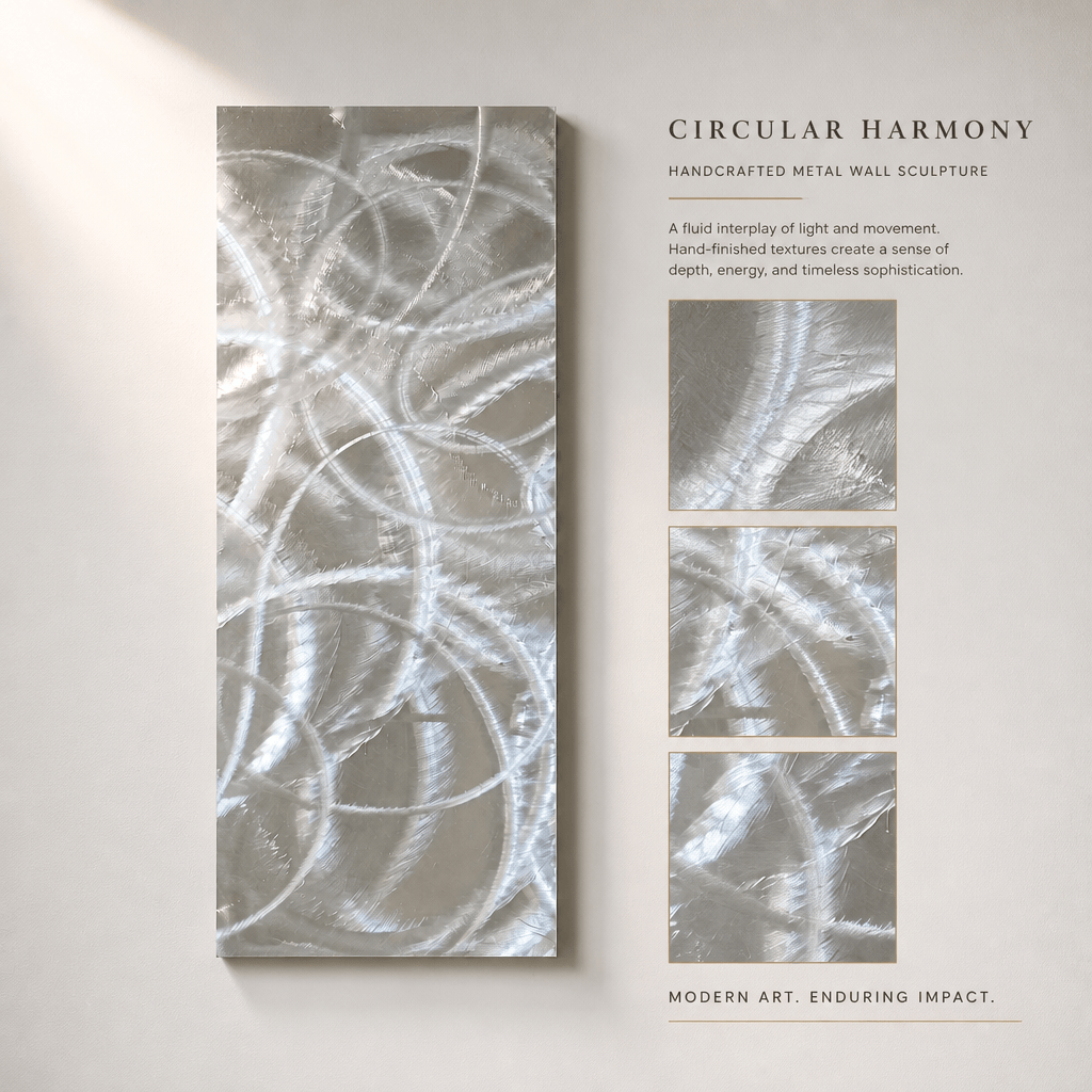 Infinite Orbit - Metal Wall Art 10"x24"