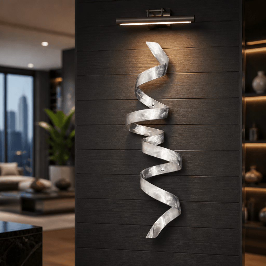 (The Helix) - Metal Wall Art 44"x10"