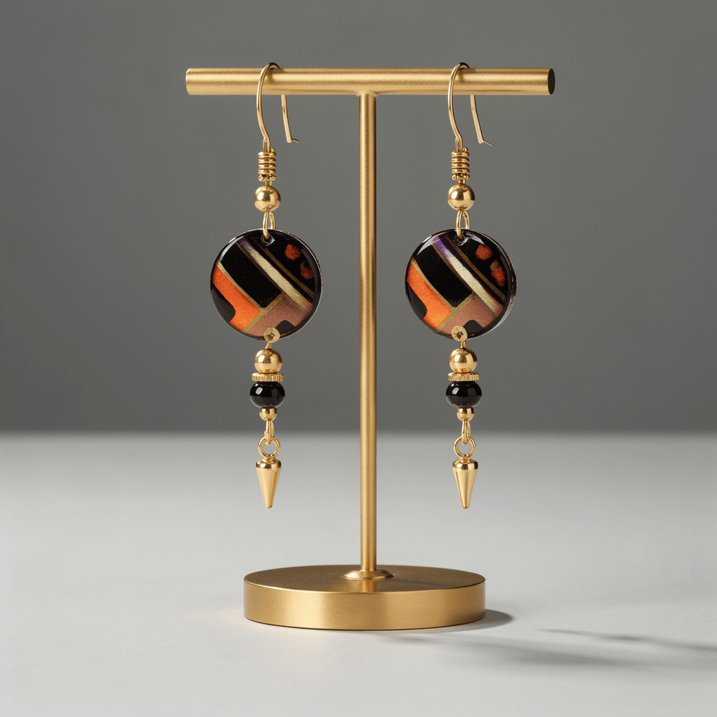 Twilight Mosaic Earrings 1.5"